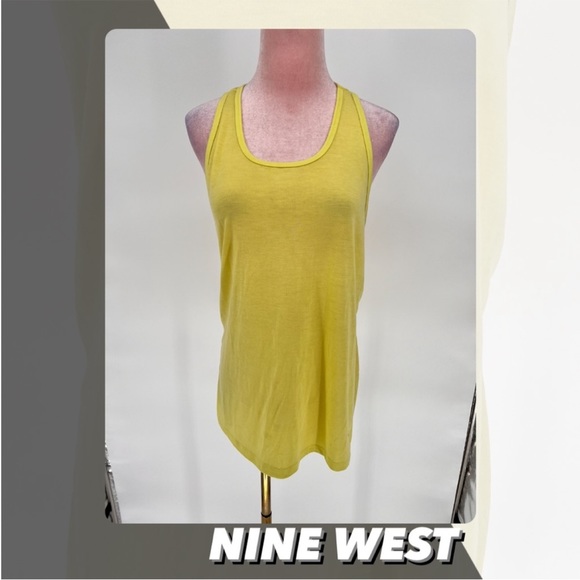 GUC Nine West Active Yellow Tank Top - Picture 1 of 7